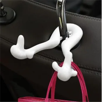 

Car Portable Seat Hanger Purse Bag Holder Hook Headrest Auto Rear Racks Hook Storage Clip