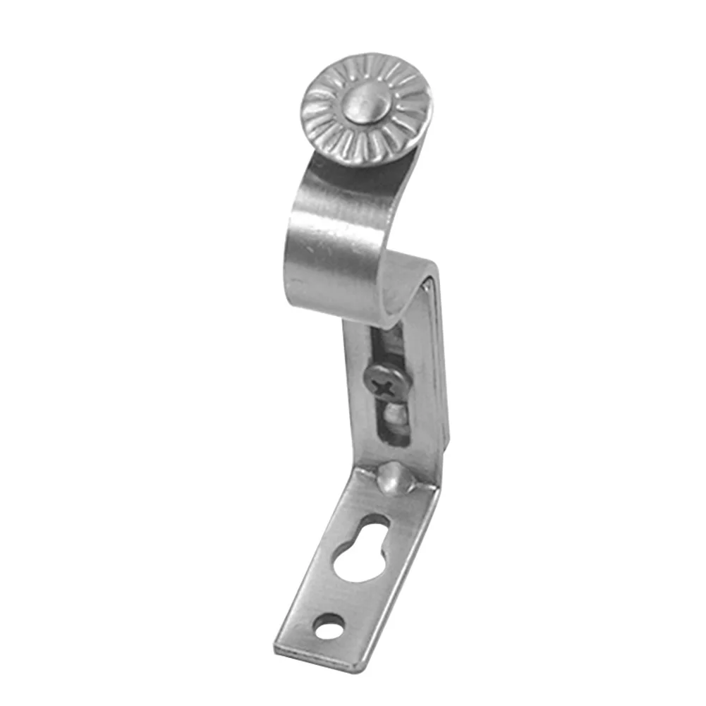 

Window-Dressing Iron Fixed Home Holder Modern Practical Durable Support Decorative Curtain Rod Bracket With Screws Hardware