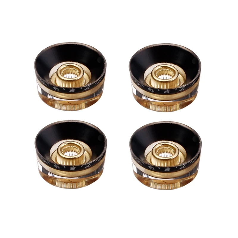 HOT-4Pcs много регуляторов скорости ручки для гитары черные для LP электрогитары Замена баса полезные аксессуары для гитары