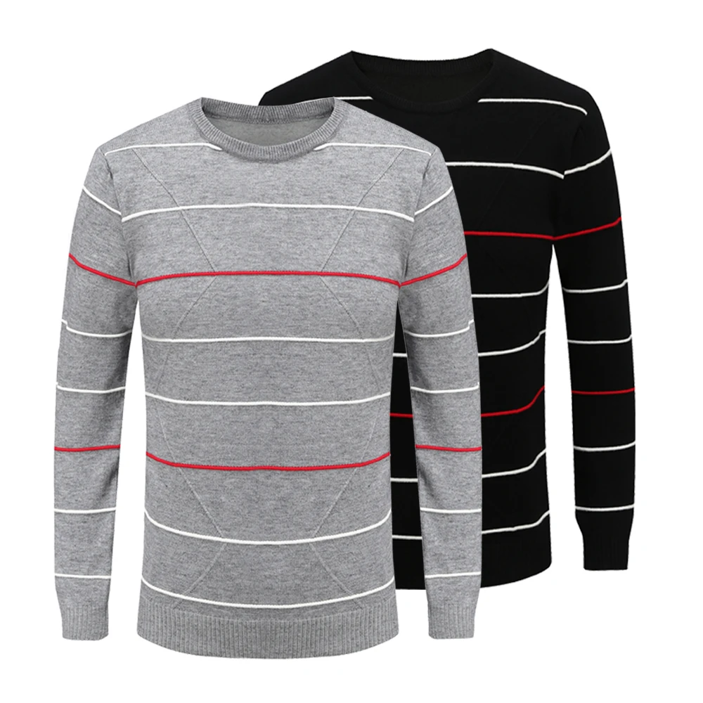 Black-Gray x2pcs Зимняя одежда для мужчин трикотажная ткань бахрома дизайн зимний свитер последняя модель свитера дизайны для мужчин - Цвет: Black-Gray x2pcs