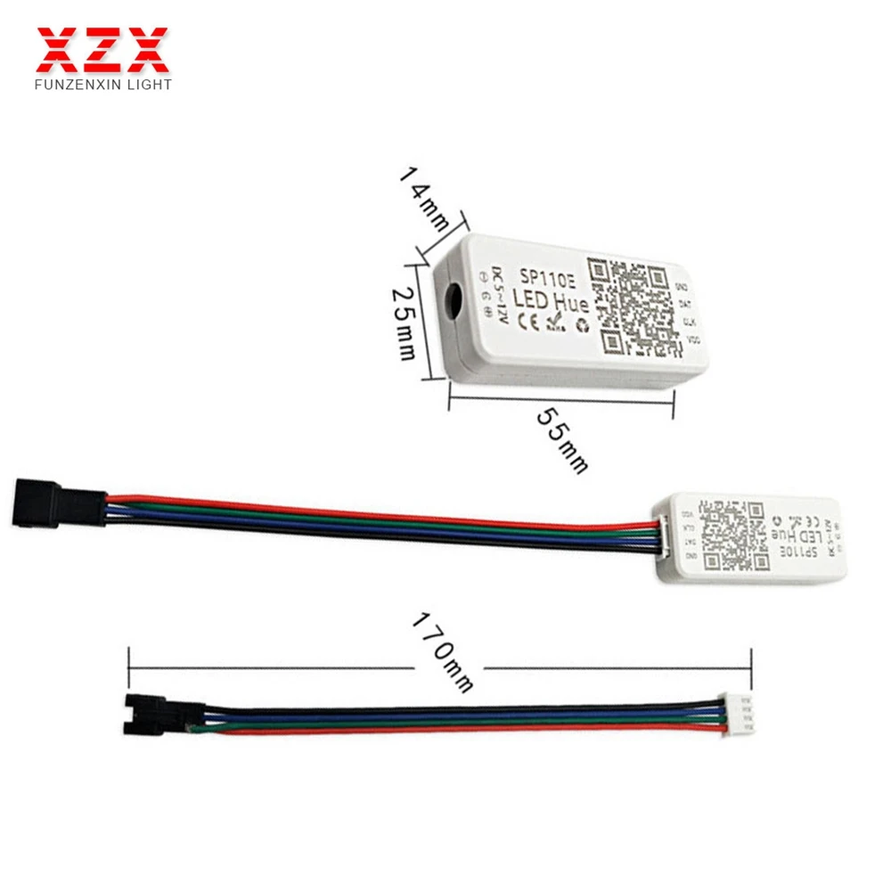SP110E Bluetooth пиксельный светильник контроллер WS2811 WS2812B WS2812 диммер SK6812 RGB RGBW APA102 WS2801