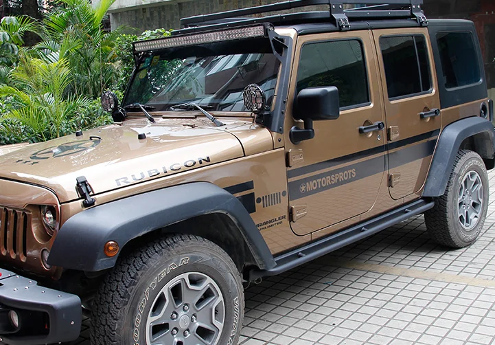 J353 lantsun 10th SIDE BAR 10th anniversary педаль для jeep для wrangler JK 2007- 4 двери