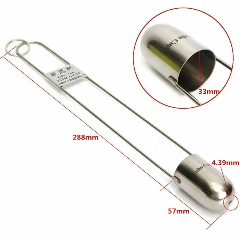Viscosity cup stainless steel precision mixing and thinning tool Zion Cup 1#2#3#4#/5# viscosity cup