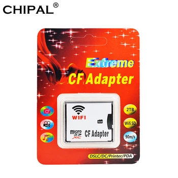 

CHIPAL WIFI Flash Card Kit MicroSD TF to CF WIFI Adapter Memory Card Micro SD to CF Compact Card Reader for Digital Camera