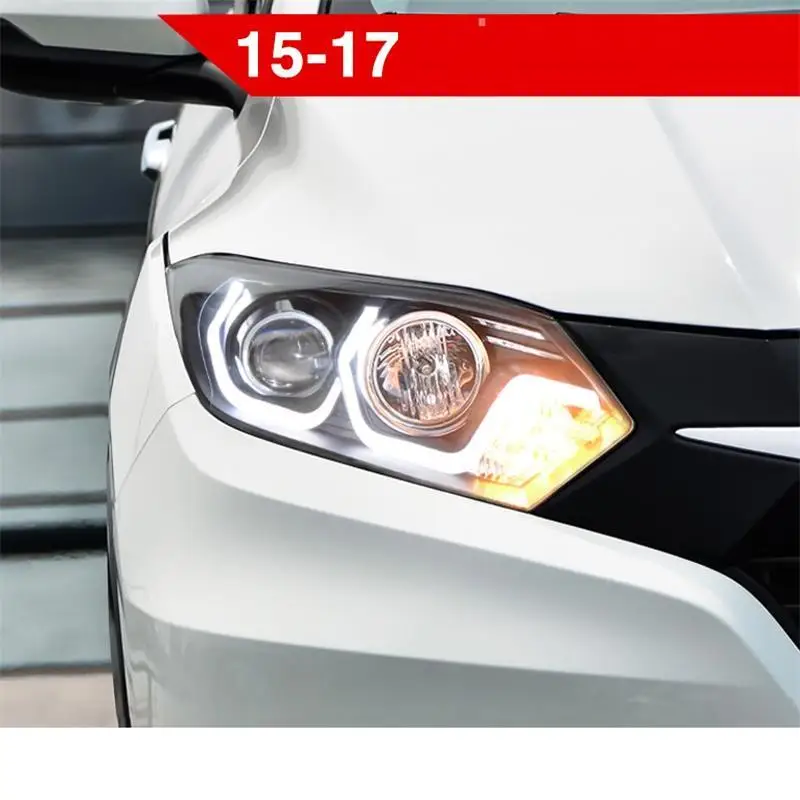 Para авто Drl боковой сигнал поворота наружные дневные ходовые светодиодные фонари Automovil автомобильное освещение фары 16 17 для Honda Vezel
