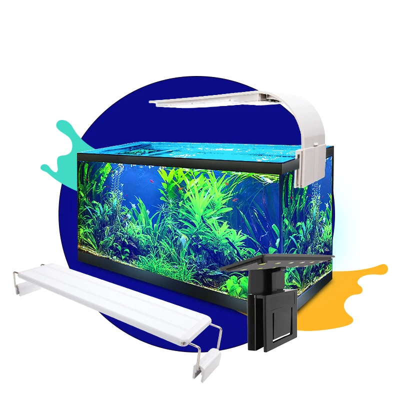 Senzeal Aquarium Light Super bright Aquarium Led Lighting M3/X3/X5/X7/X9 Clip-on Slim Fish LED Lamp 220V/110V Fish Tank LED Lamp