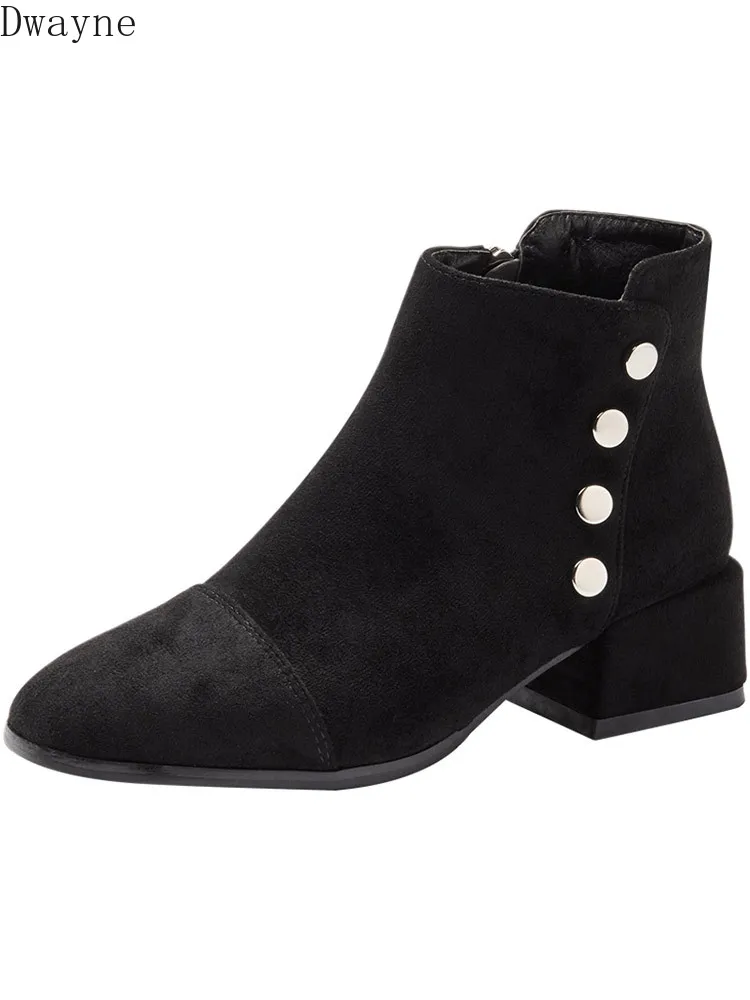 

Net red thin skinny boots British wind short boots models single boots 2019 autumn new Martin boots wild women's shoes winter