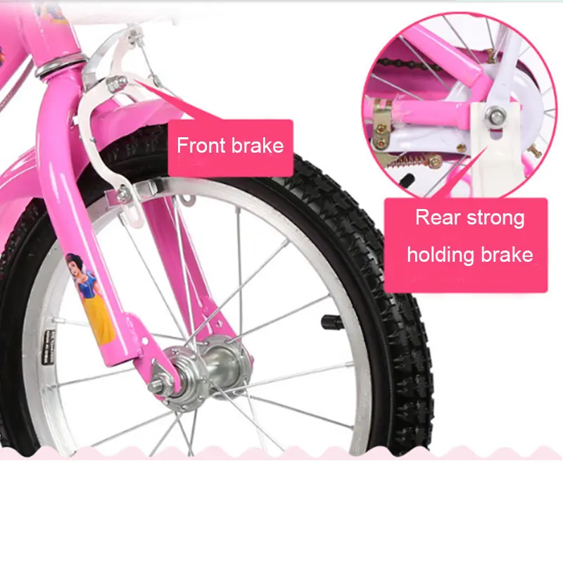 Bicicleta para Crianças Alta do Aço-carbono Anos de Idade Menino e Menina Frame Engrosse Não-slip Pneu Bicicleta Criança 212 4 Carrinhos p/ dirigir