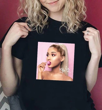 

Hipster Lady Ariana Grande Thank You Next Funny Print T Shirts Women Short-sleeve Tshirt Female 90s Camiseta Mujer Tee Tops