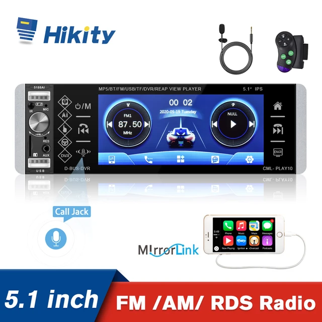 Source Hikity 5188AI — autoradio universel, 5 , FM, bluetooth