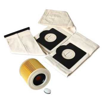 

1x Filter +2x Dust Bags For KARCHER WD3 P WD3.300 M WD3.200 WD3.500 SE 4001 Part