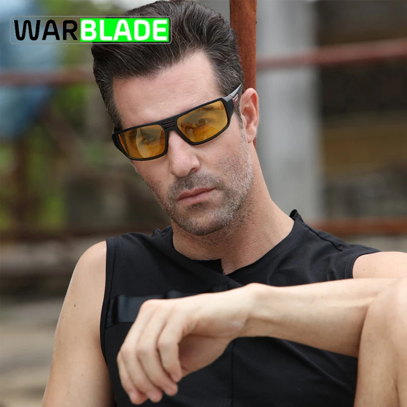 WarBLade 2019 унисекс модные винтажные Поляризованные солнцезащитные очки мужские