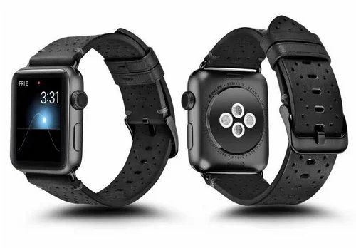 Натуральная кожа Ремешки ремешок для Apple Watch группа 44 мм 42 мм 40 мм 38 мм Натуральная Кожа запястье для iwatch серии 4 3 2 1