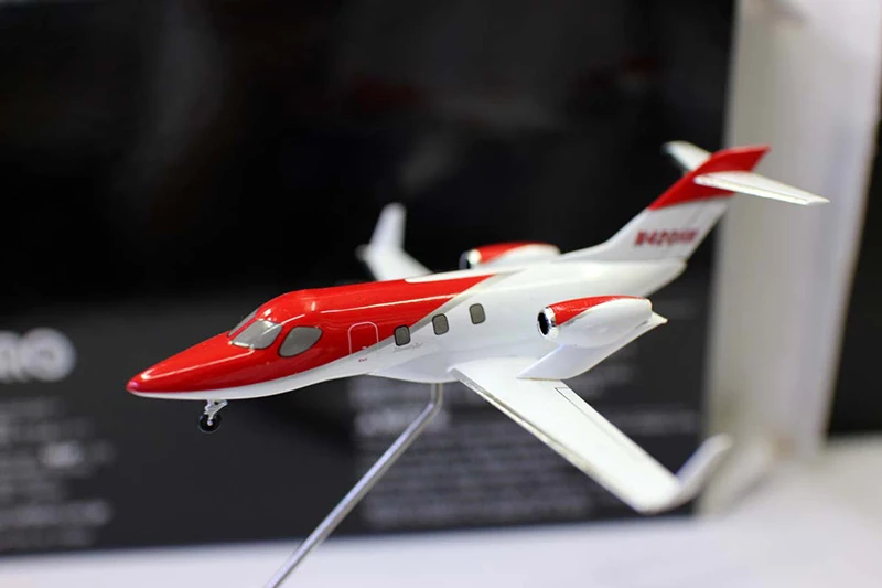 Modèle Réduit Métal Ebbro 1/144 Hondajet N420EX - Avion Bleu Et Blanc, Boîte Neuve