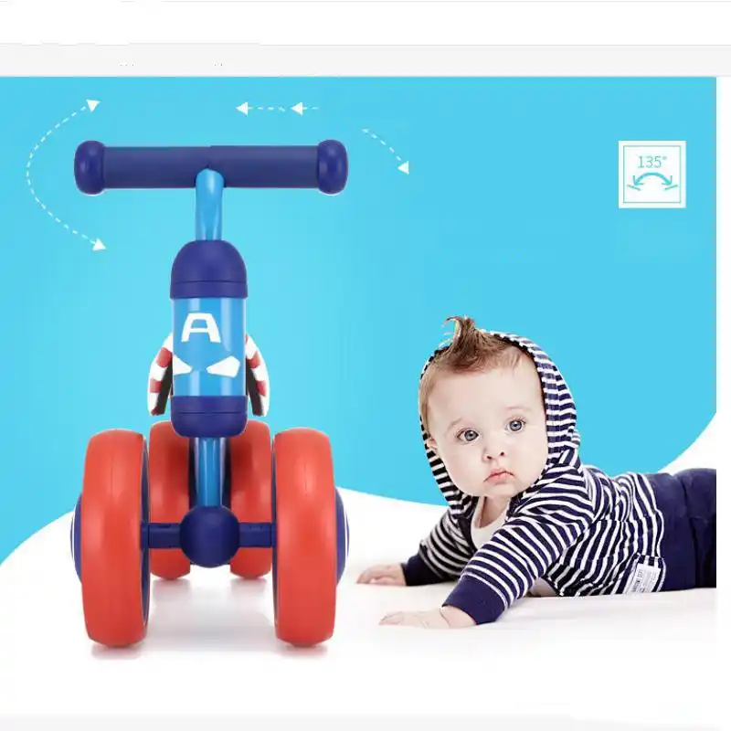Trotteur D Interieur Et D Exterieur Pour Bebe De 1 A 3 Ans Triporteur Pliable Velo D Equilibre Multifonction Trottinette Poussette Pour Enfant Cadeau Aliexpress