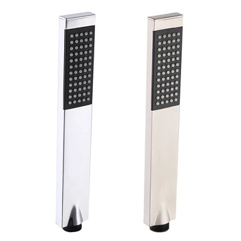 

With Hose And Holder Shower Head Set Wall Mounted Bathroom Brass Modern Hotel Handheld Easy Install Home Square Accessories