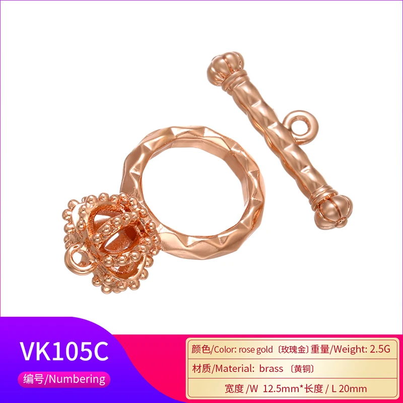 Zhukou oval/herz messing ot verschlüsse haken für frauen hand gefertigte halskette armband schmuck zubehör machen ergebnisse modell: vk100 – Detail 23