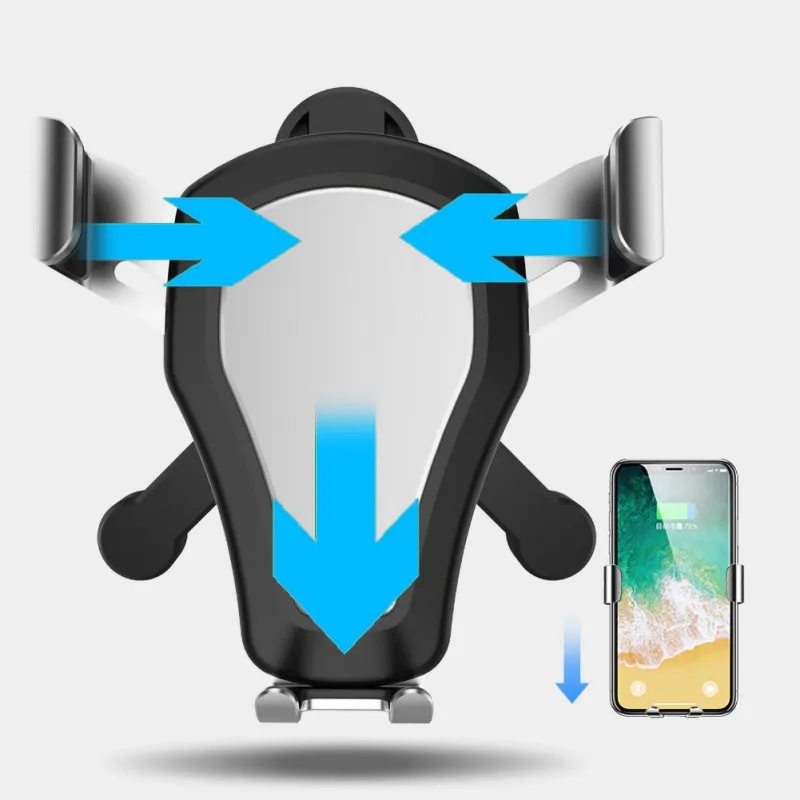 Универсальный автомобильный выход металлическая скоба-держатель для samsung для huawei для Xiaomi для Iphone