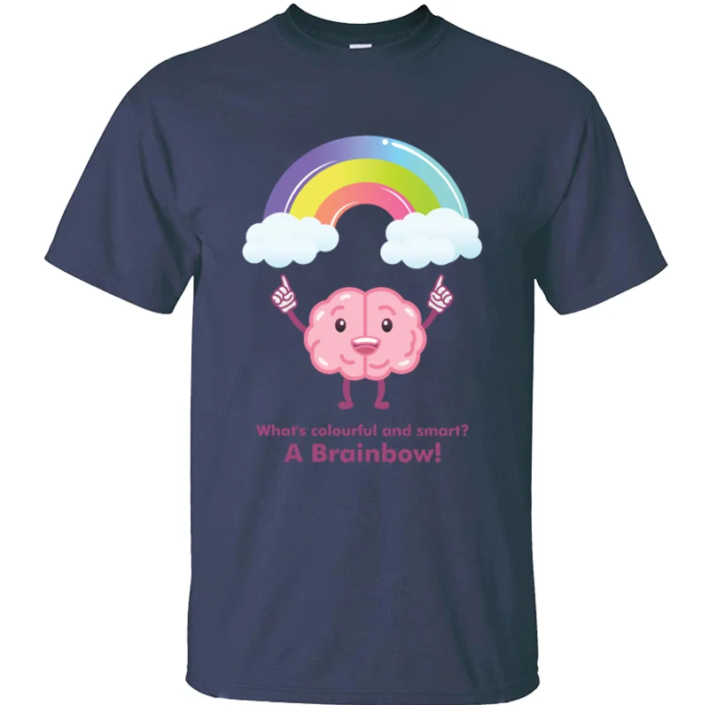 Humor Brainbow забавная футболка с плохой шуткой для мальчиков и девочек 2020 г. обычные