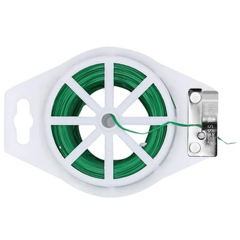 

Garden Plants Kinks with Plastic Straps, Garden Flowers and Plants Support Straps 4 Pack-100M