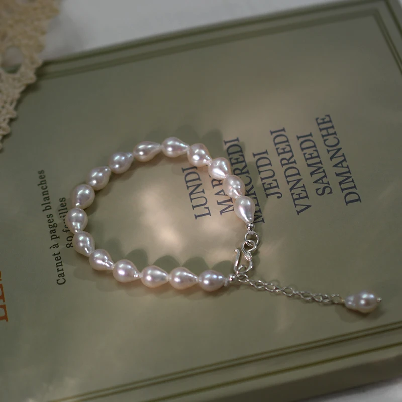 Женский комплект украшений из натурального жемчуга в стиле барокко ASHIQI Набор