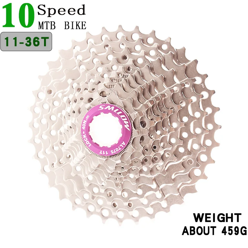 10S 36T Purple SMLLOW, MTB, горный велосипед, 10 скоростей, маховик, 11-36 т, для горного велосипеда, для езды на велосипеде, карта скорости, маховик, совместим с SHIMANO - Цвет: 10S 36T Purple