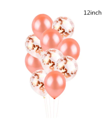 10pcs 14 шт., костюм на день рождения, 1, 2, 3, 4, 5, 6, 7, 8, 9, 0, шар с цифрами, розовое золото, колонна, Золотая Корона, шары на день рождения, вечерние шары - Цвет: 10pcs