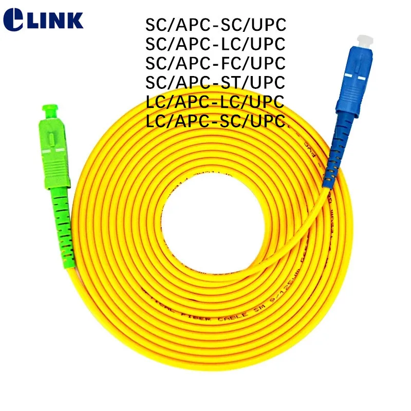 20pcs 2m LC SC FC ST UPC APC fiber patchcord Singlemode Simpex 2.0mm patch cable SM SX SC LC FC ST optical fibre jumper IL 0.3dB 10m indoor and outdoor optical cable sm indoor 2 steel 1 core fiber optic jumper single mode g675a1 sc lc st fc connector white