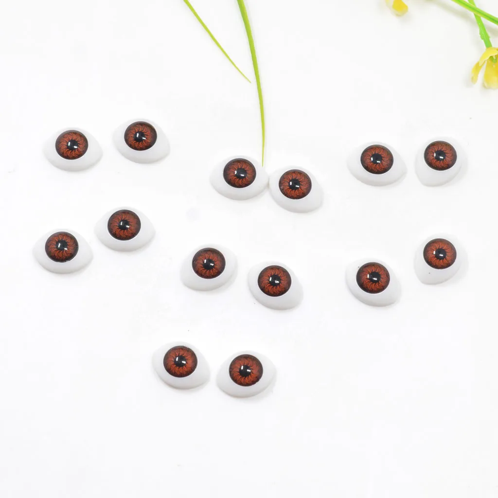 60pcs/Pack 10*15mm Mixture Halloween Colorful Magic Eyes DIY Crafts Projects Craft Sewing DIY Dolls Accessories Eyes Handmade