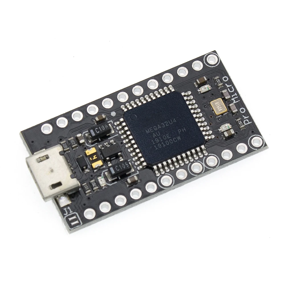 10 шт. tenstar Robot с Загрузчиком Pro Micro ATmega32U4 5 В/16 МГц модуль ATMEGA32U4-AU черный/синий