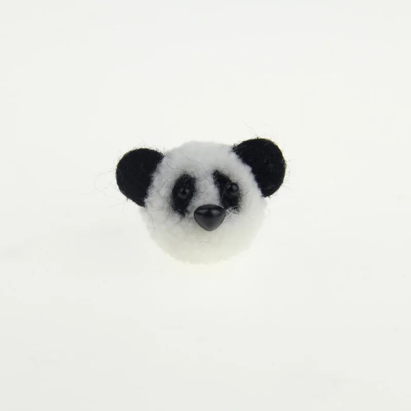 12 шт. Zasy игольчатый шерстяной войлок панда Pom белая панда Медведь DIY милый мультфильм