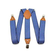 Ремень на подтяжках для взрослых мужчин 3 зажимы длинные висячие брюки с Жаккардом мужская клетчатая рубашка ремни наплечный ремень модные повседневные