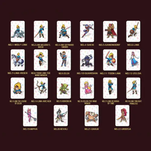 24 предмета в комплекте полный комплект Высокое качество NFC игра PVC тег карты ZELDA