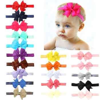 

1 PCS Headwrap Girls Bow Knot Hairband Head Band Infant Newborn Toddlers Gift Hair Accessories Clothes Baby Headbands Headwear