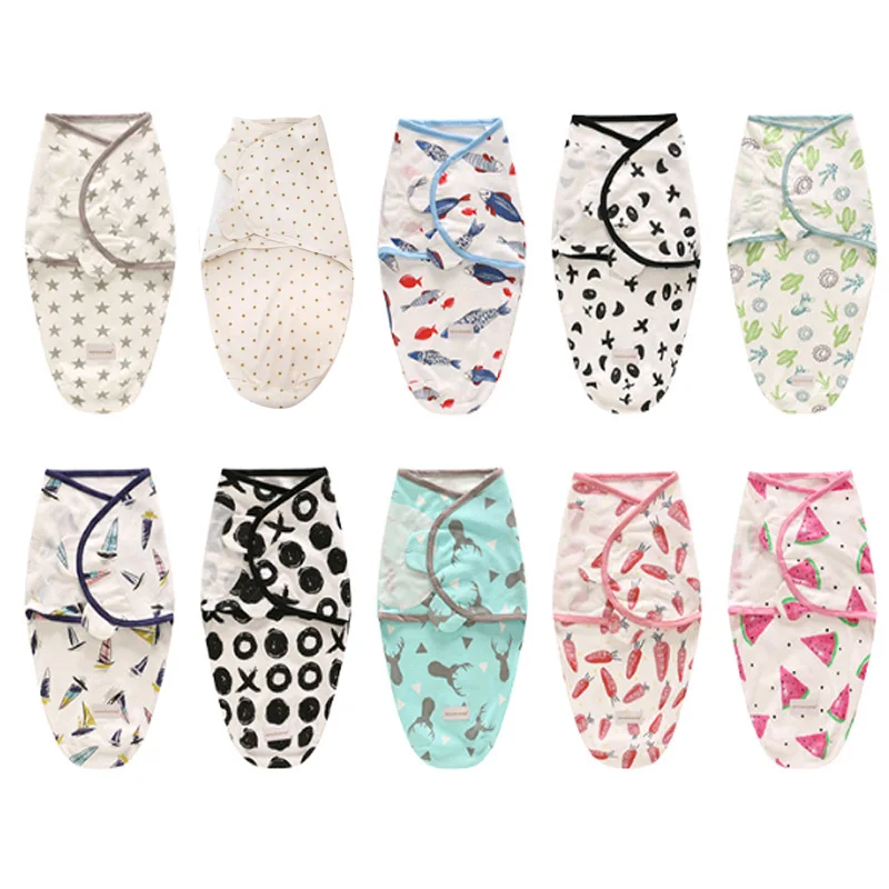 Newborn Baby Swaddle Wrap Baby Parisarc Cotton Soft Infant Baby Sleeping Bag Envelope Summer Sleepsack for children toddler