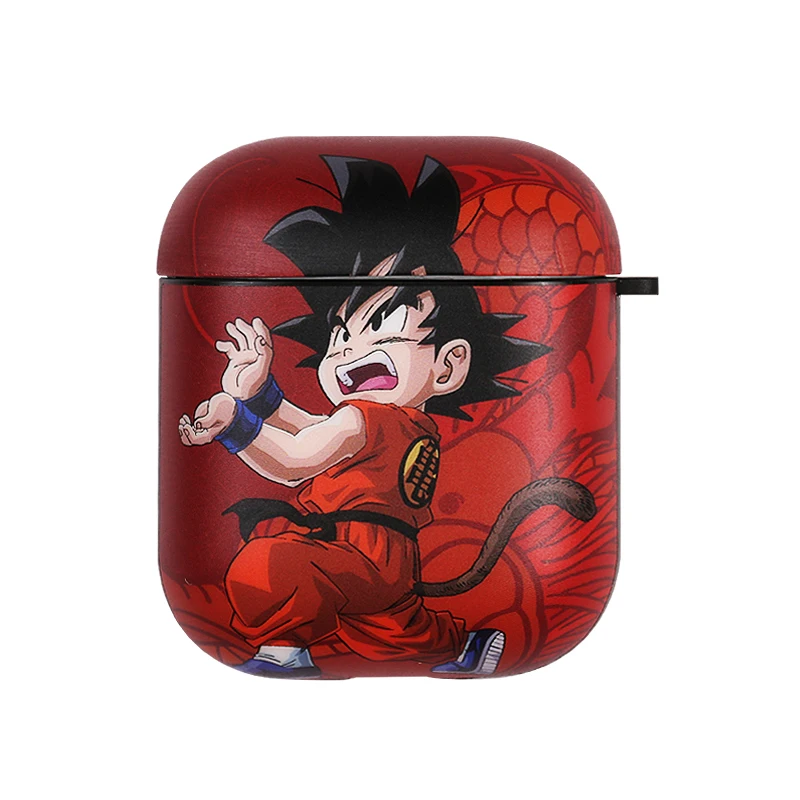 Японский модный бренд, камуфляжные чехлы для наушников Dragon Ball Son Goku для Apple Airpods 1/2, милый мультяшный силиконовый чехол для наушников