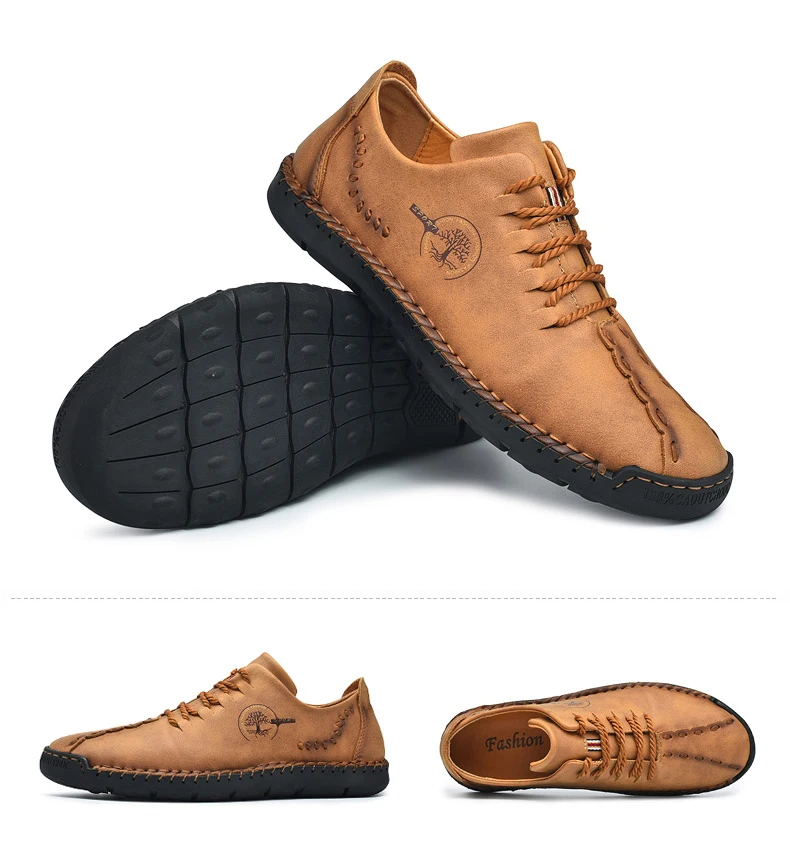 Handmade Men's Soft Casual Shoes Driving Shoes Loafers Moccasins