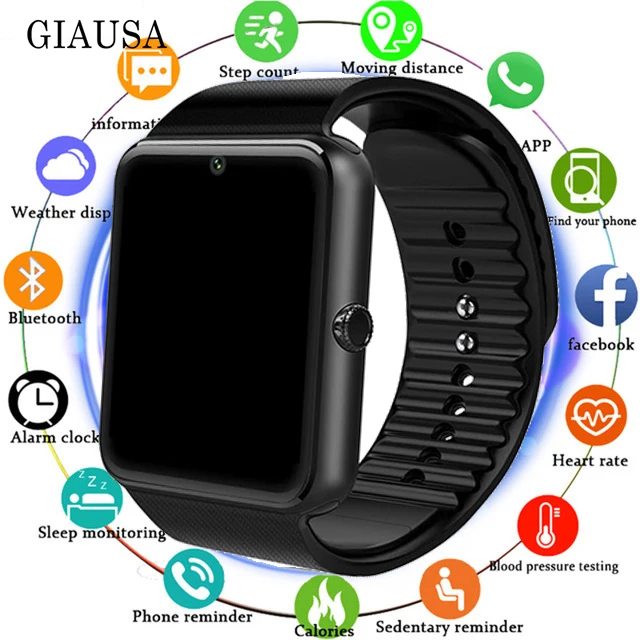 

Smart Watch GT08 Clock Sync Notifier Support Sim TF Card Bluetooth Connectivity Android Phone Smartwatch Alloy Smartwatch PK P68