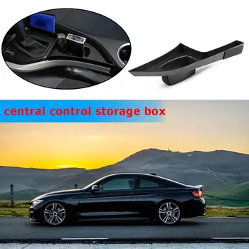 

ABS Plastic Gear Shift Panel Organizer Excellent Craftsmanship Well Durability Console Storage Box for BMW X1 E84 11-15