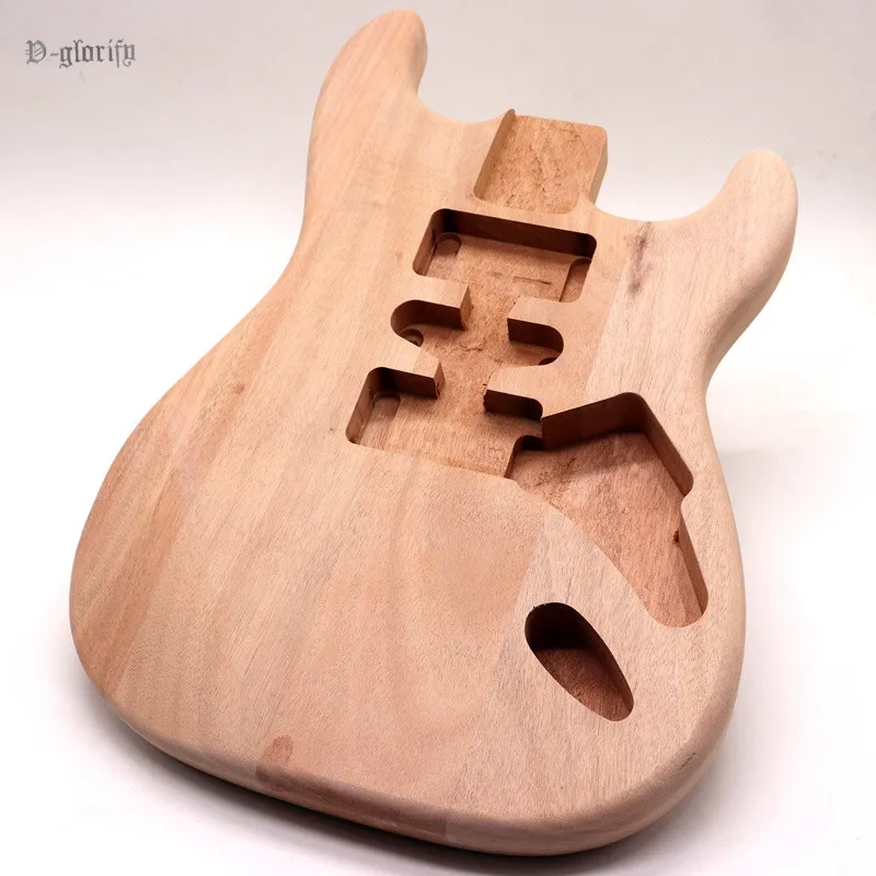 

hard tail 3 pieces 4 pieces ST electric guitar body mahogany wood unfinished handcraft guitar barrel electric guitar body parts