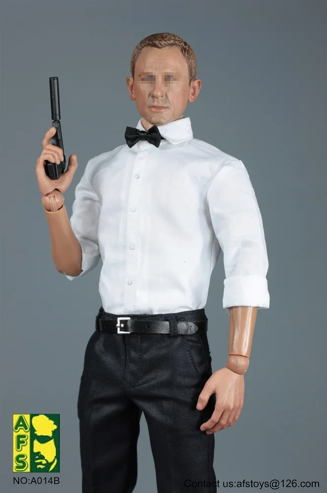 [ESTARTRK] AFS A014 1/6 Джеймс Бонд 007 Королевский секретный агент сервис платье набор костюм для 12 дюймов фигурка Косплей Кукла DIY
