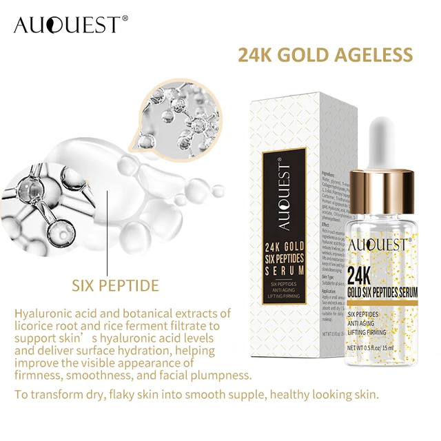 AuQuest Skin Moisturizer Antifungal Foot Cream & Vitamin 24k Gold Serum Face Nourishing Essence