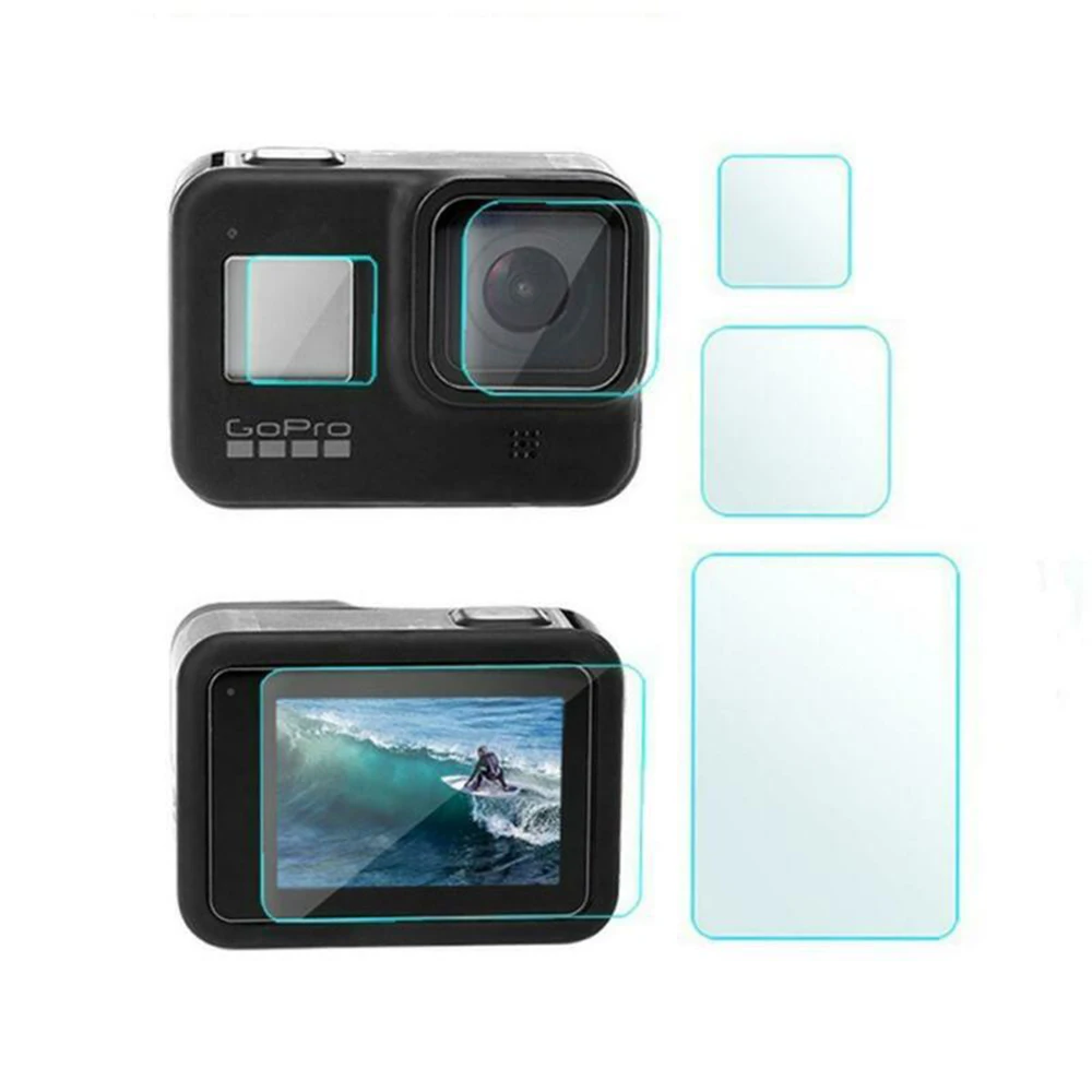 Защитная пленка для экрана для камеры Gopro 8 HD, аксессуары для камеры из закаленного стекла, новинка и высокое качество