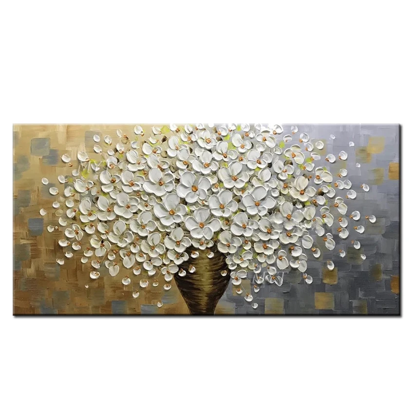 100% ручная работа высокое качество домашний декор нож цветок картина маслом