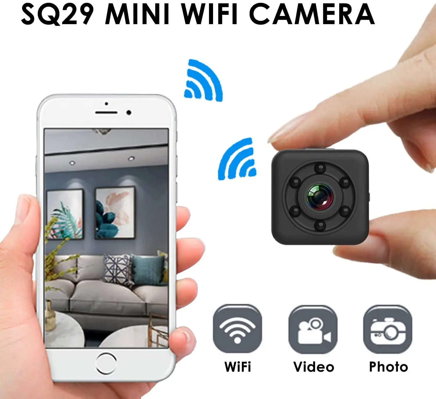 Мини камера SQ29 с Wi Fi HD небольшой датчик ночного видения видеокамера Спортивная DV