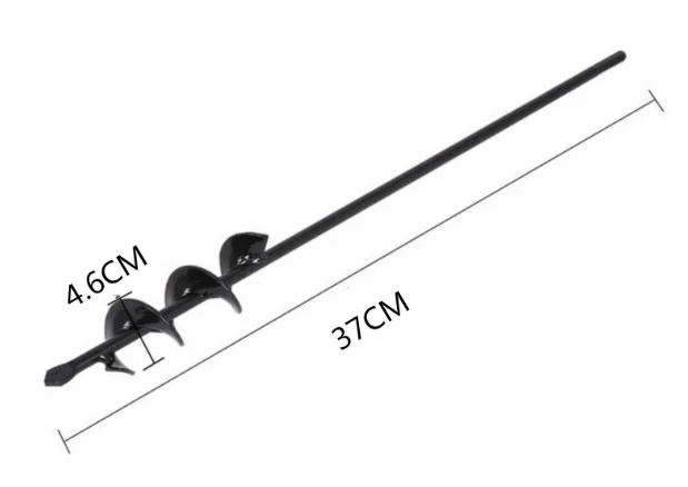 4.6x37cm Дропшиппинг заземление шнек отверстие экскаватор инструменты посадочная машина сверло забор Борер бензин пост отверстие экскаватор садовый инструмент - Цвет: 4.6x37cm