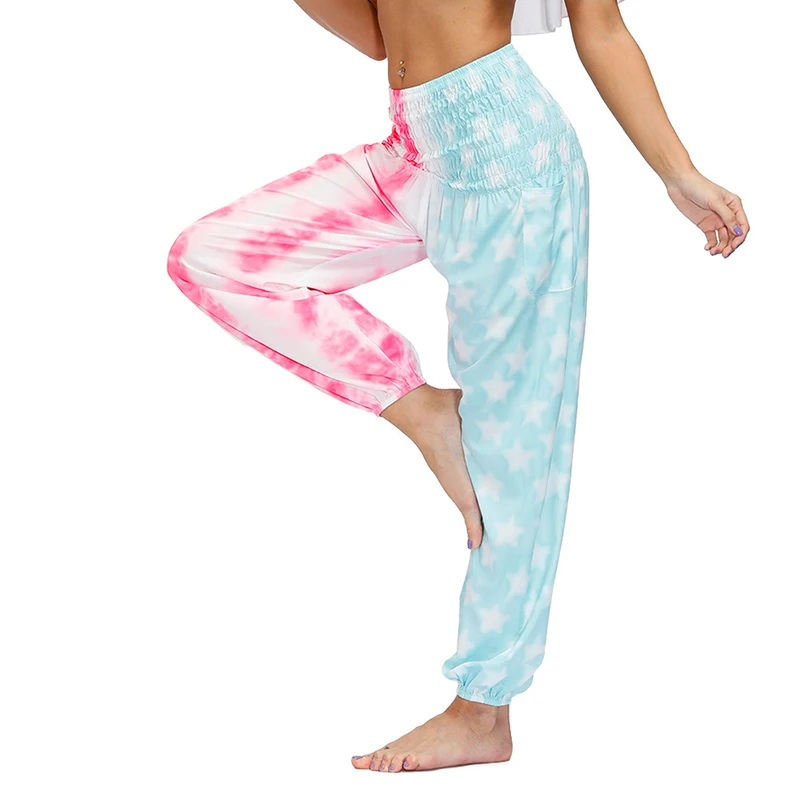 Women Loose Floral Yoga Pants