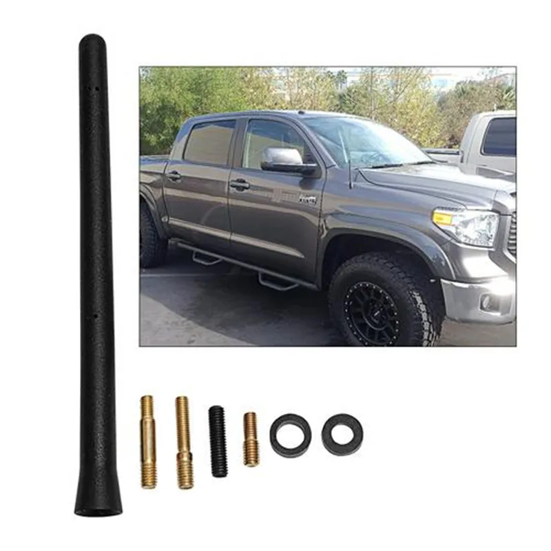 

Car Accessories 304 Stainless Steel Threading Antenna FM/AM Signal Booster Receiver for Toyota Tundra 2000-2019