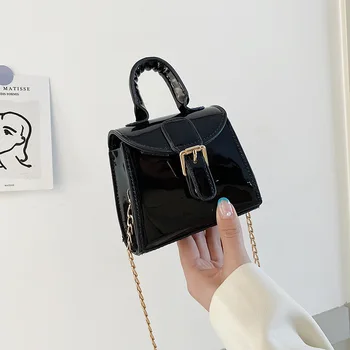 

Mini Bag Women's 2020 Spring and Summer New Style Elegant Textured Bag Chain Messenger Bag