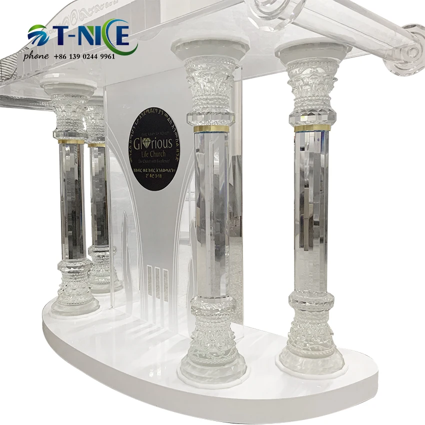 Рисунок 4 - AKLIKE белая глянцевая стеклянная кафедра для подиума